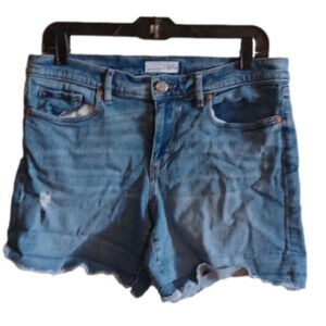 Ann Taylor Loft denim cutoff shorts. Size 28/ 6. Casual baggy style?